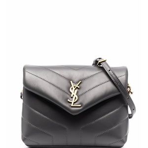 Loulou Toy Quilted-leather Cross-body Bag - Womens - Dark Grey